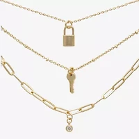 Mixit Womens Glass Hypoallergenic 3-pc. Necklace Set