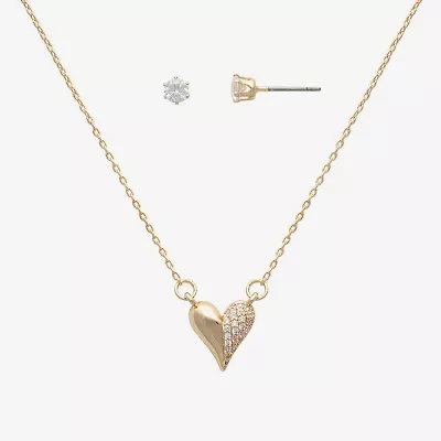 Mixit Womens Glass Hypoallergenic 2-pc. Jewelry Set