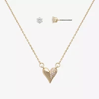 Mixit Womens Glass Hypoallergenic 2-pc. Jewelry Set