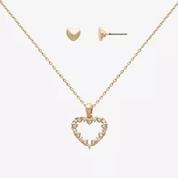 Mixit Womens Glass Hypoallergenic 2-pc. Jewelry Set