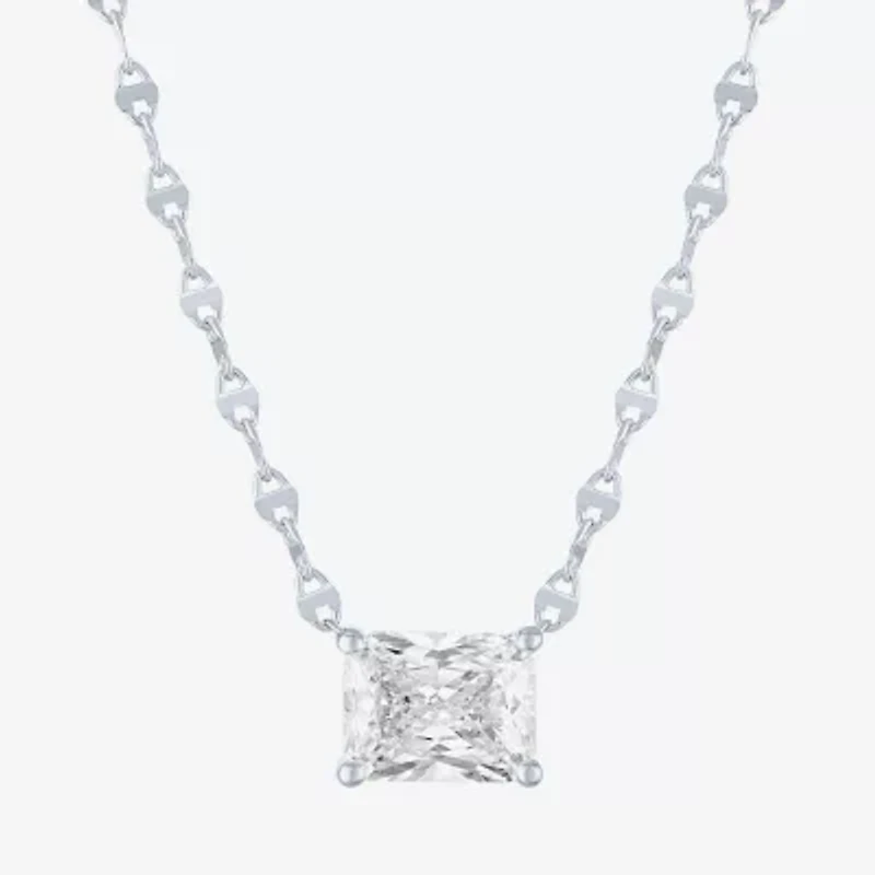 Diamond Addiction (G-H / Si2-I1) Womens 2 CT. T.W. Lab Grown White 10K Gold 18 Inch Pendant Necklace