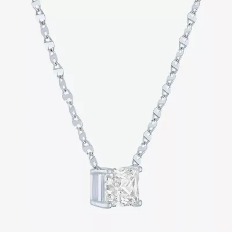 Diamond Addiction (G-H / Si2-I1) Womens 2 CT. T.W. Lab Grown White 10K Gold 18 Inch Pendant Necklace