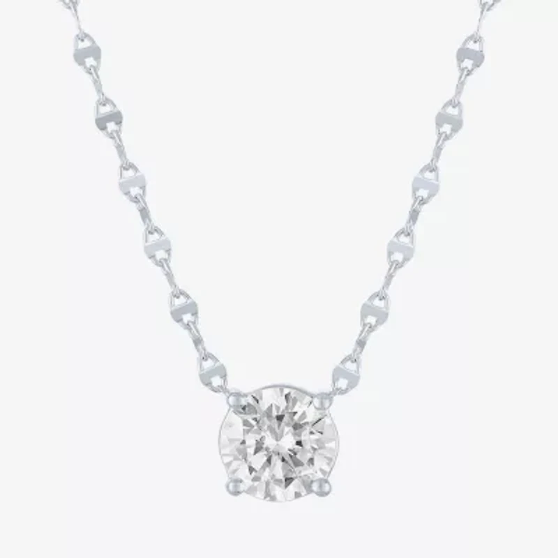 Diamond Addiction (G-H / Si2-I1) Womens 2 CT. T.W. Lab Grown White 10K Gold 18 Inch Pendant Necklace