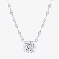Diamond Addiction (G-H / Si2-I1) Womens 2 CT. T.W. Lab Grown White 10K Gold 18 Inch Pendant Necklace