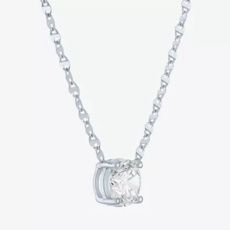 Diamond Addiction (G-H / Si2-I1) Womens 2 CT. T.W. Lab Grown White 10K Gold 18 Inch Pendant Necklace