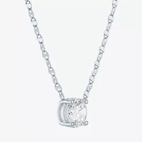 Diamond Addiction (G-H / Si2-I1) Womens 2 CT. T.W. Lab Grown White 10K Gold 18 Inch Pendant Necklace