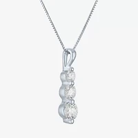 (G-H/Si2-I1) Womens 1 1/2 CT. T.W. Lab Grown White Diamond Sterling Silver 18 Inch Pendant Necklace
