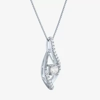 (G-H, Si2-I1) Womens 5/8 CT. T.W. Lab Grown White Diamond Sterling Silver 18 Inch Pendant Necklace