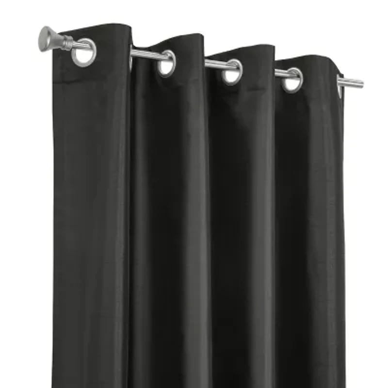 Glacier Grommet Top 100% Blackout Single Curtain Panel