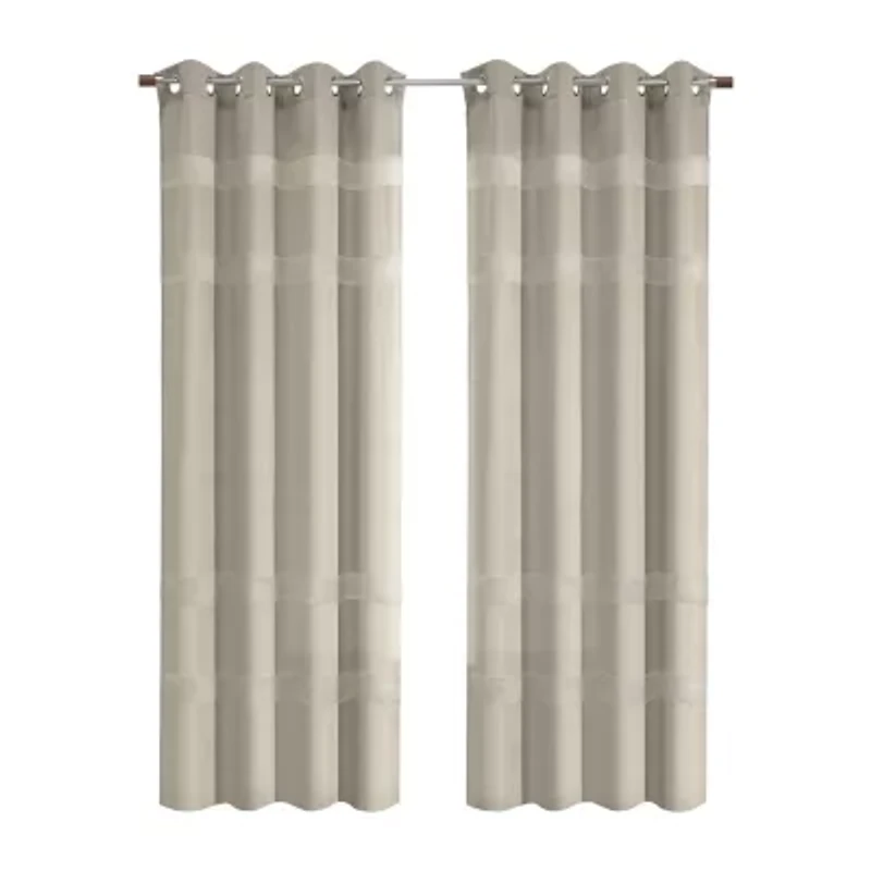 Phoebe Grommet Top Light-Filtering Single Curtain Panel