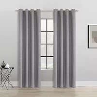 Mason Grommet Top 100% Blackout Single Curtain Panel