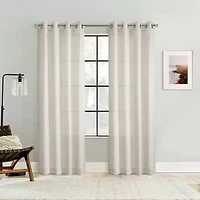 Samuelson Grommet Top Light-Filtering Single Curtain Panel