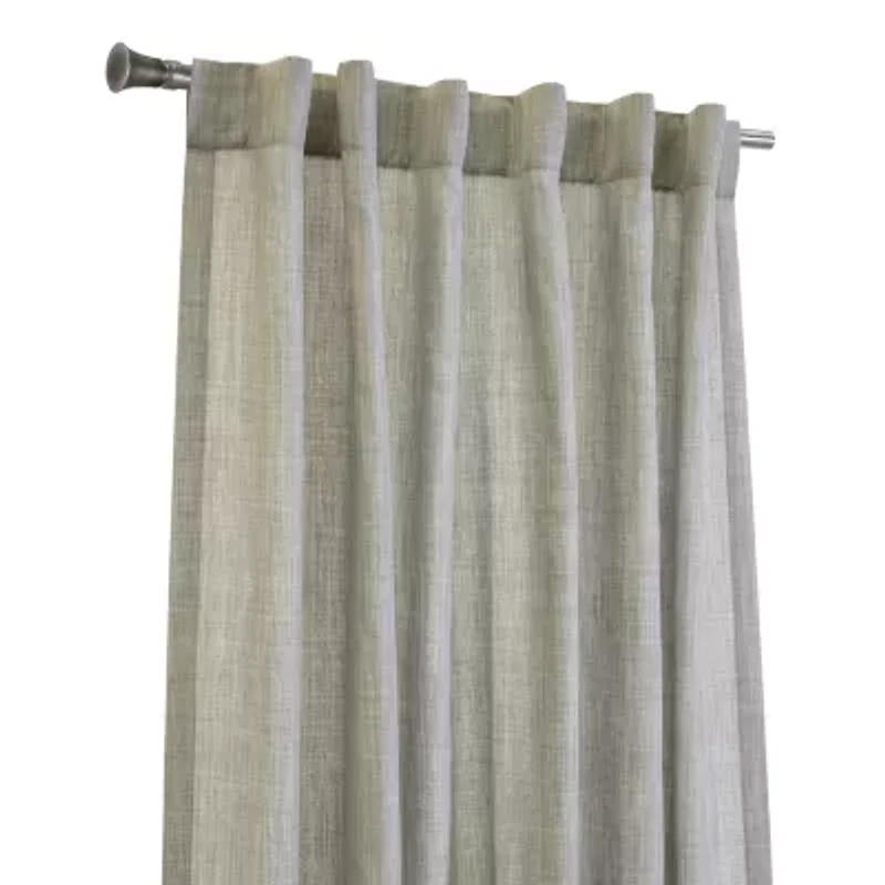 Johnstown Back Tab Light-Filtering Single Curtain Panel