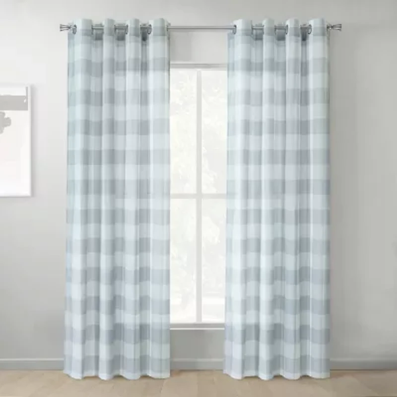 Genesis Grommet Top Light-Filtering Single Curtain Panel