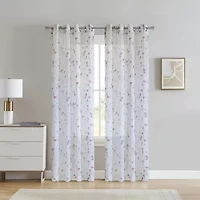 Hazel Grommet Top Sheer Single Curtain Panel