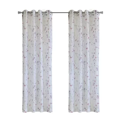 Hazel Grommet Top Sheer Single Curtain Panel
