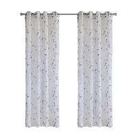 Hazel Grommet Top Sheer Single Curtain Panel