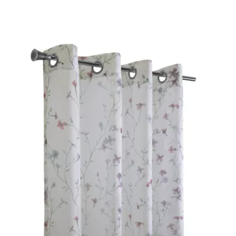 Hazel Grommet Top Sheer Single Curtain Panel