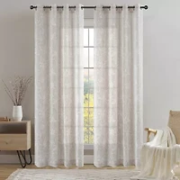 Sheila Grommet Top Light-Filtering Single Curtain Panel
