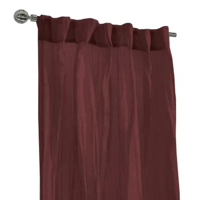 Paloma Back Tab Sheer Single Curtain Panel