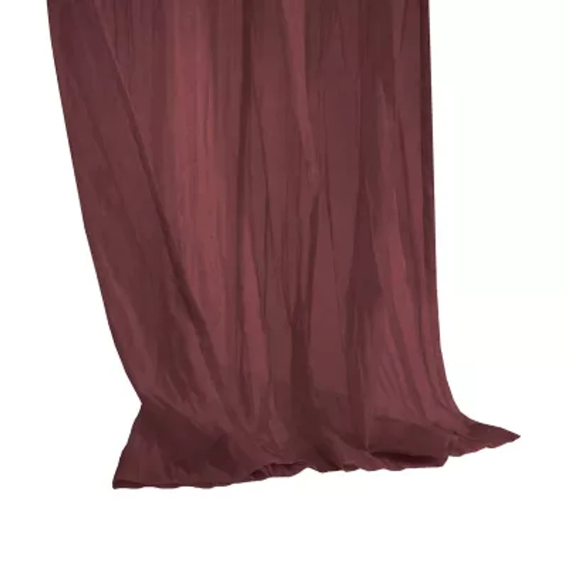 Paloma Back Tab Sheer Single Curtain Panel
