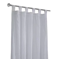 Crushed Tab Top Sheer Single Curtain Panel