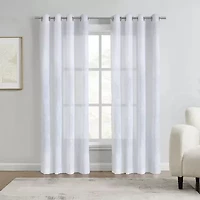 Selina Grommet Top Sheer Single Curtain Panel