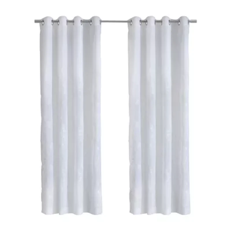 Selina Grommet Top Sheer Single Curtain Panel