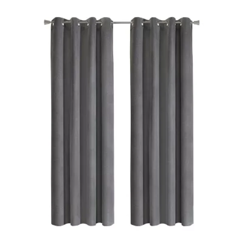 Duo Vice Versa Grommet Top 100% Blackout Single Curtain Panel