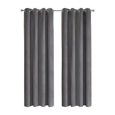 Duo Vice Versa Grommet Top 100% Blackout Single Curtain Panel