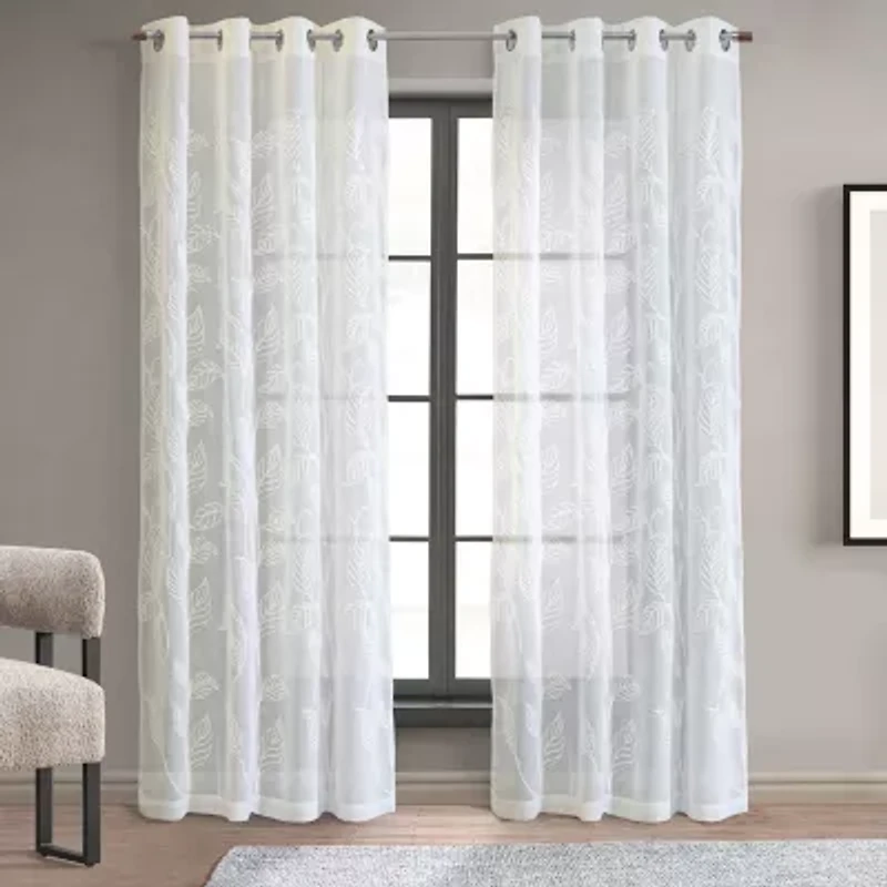 Lausanne Grommet Top Sheer Single Curtain Panel