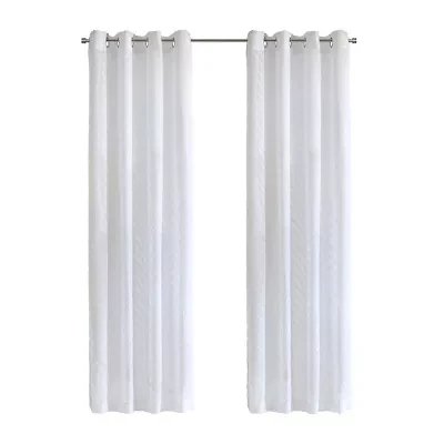 Regina Grommet Top Sheer Single Curtain Panel