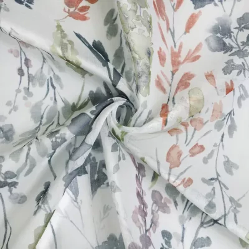 Audrey Grommet Top Sheer Single Curtain Panel