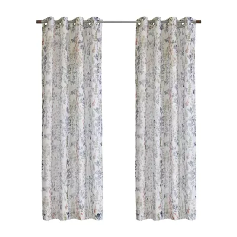 Audrey Grommet Top Sheer Single Curtain Panel