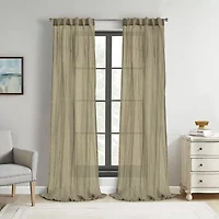 Habitat Paloma Back Tab Sheer Single Curtain Panel