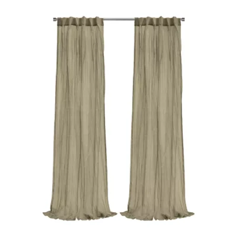 Habitat Paloma Back Tab Sheer Single Curtain Panel