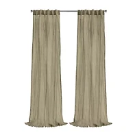 Habitat Paloma Back Tab Sheer Single Curtain Panel