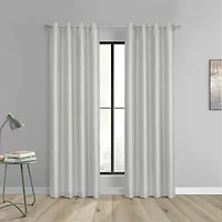 Thermaplus Glacier Grommet Top 100% Blackout Single Curtain Panel