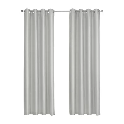 Thermaplus Glacier Grommet Top 100% Blackout Single Curtain Panel