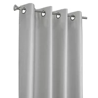 Thermaplus Glacier Grommet Top 100% Blackout Single Curtain Panel