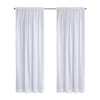 Habitat Crushed Rod Pocket Sheer Single Curtain Panel