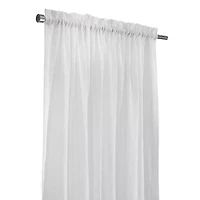 Habitat Crushed Rod Pocket Sheer Single Curtain Panel