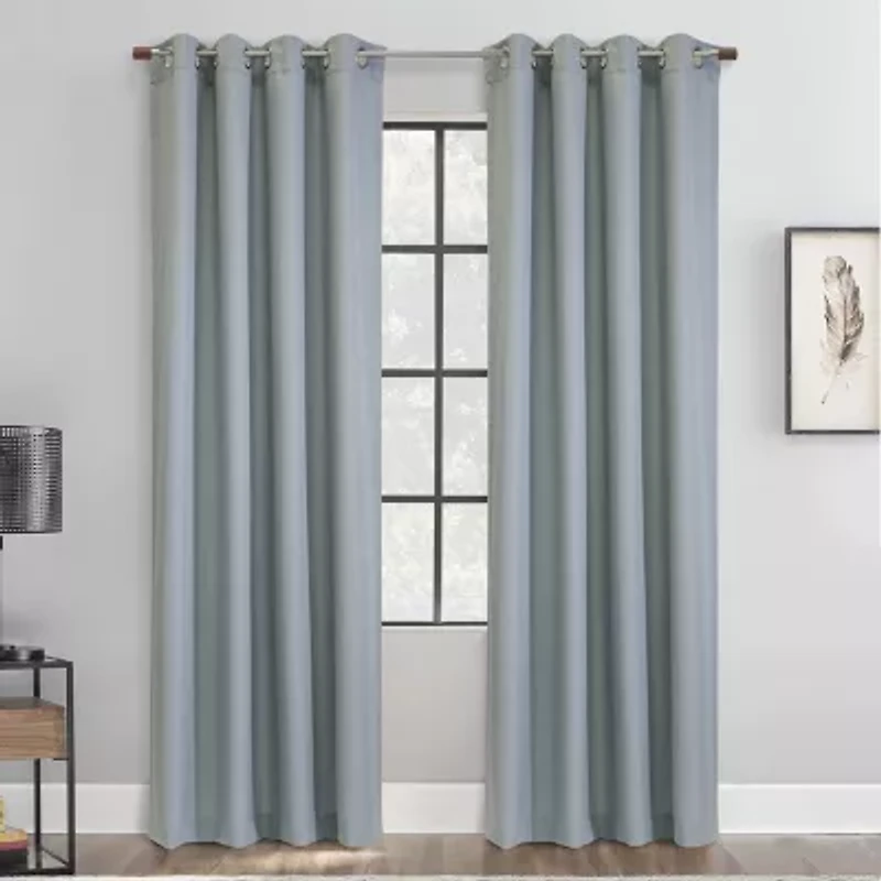 Jamie Grommet Top Light-Filtering Single Curtain Panel