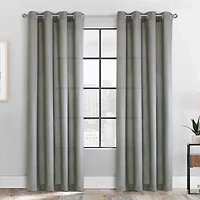 Milo Grommet Top Light-Filtering Single Curtain Panel