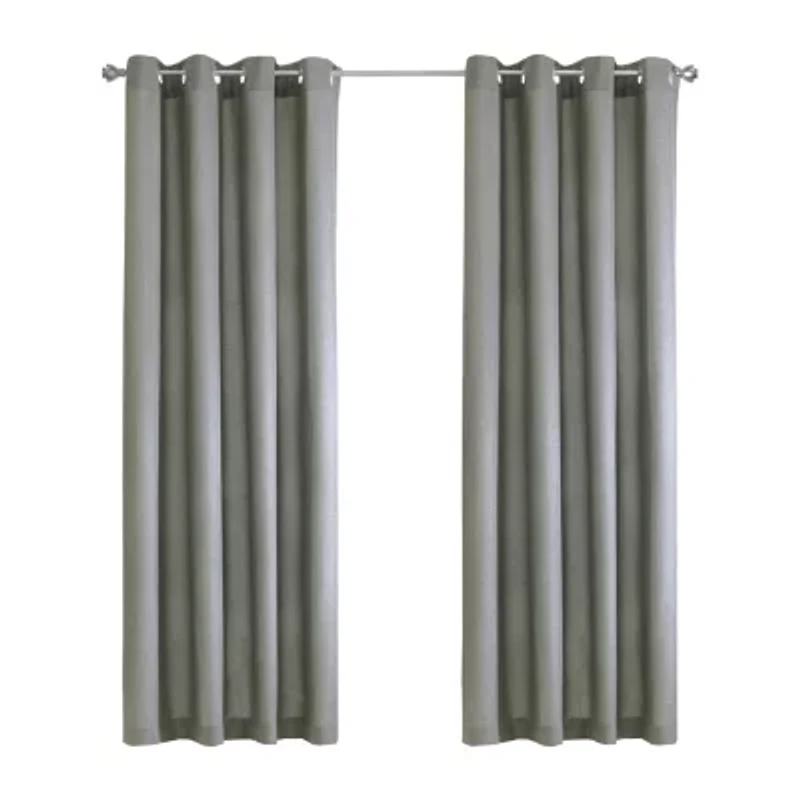 Milo Grommet Top Light-Filtering Single Curtain Panel