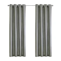 Milo Grommet Top Light-Filtering Single Curtain Panel
