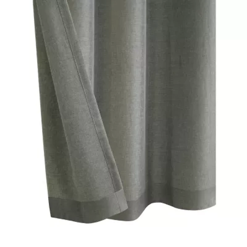 Milo Grommet Top Light-Filtering Single Curtain Panel