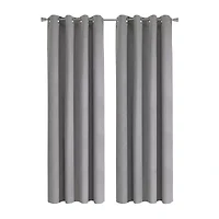 Thermaplus Duo Vice Versa Grommet Top 100% Blackout Single Curtain Panel