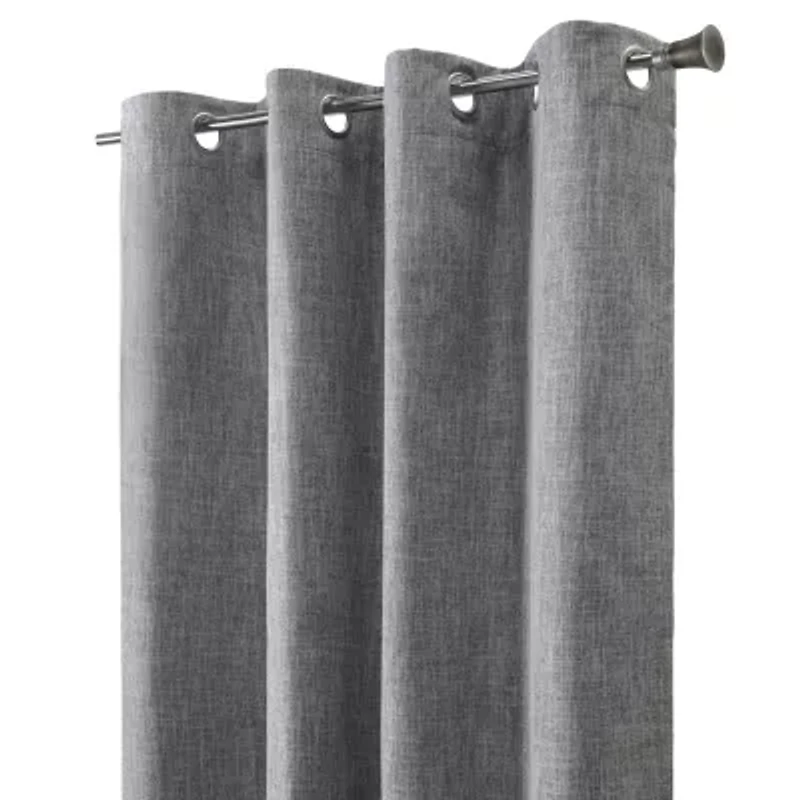 Thermaplus Duo Vice Versa Grommet Top 100% Blackout Single Curtain Panel