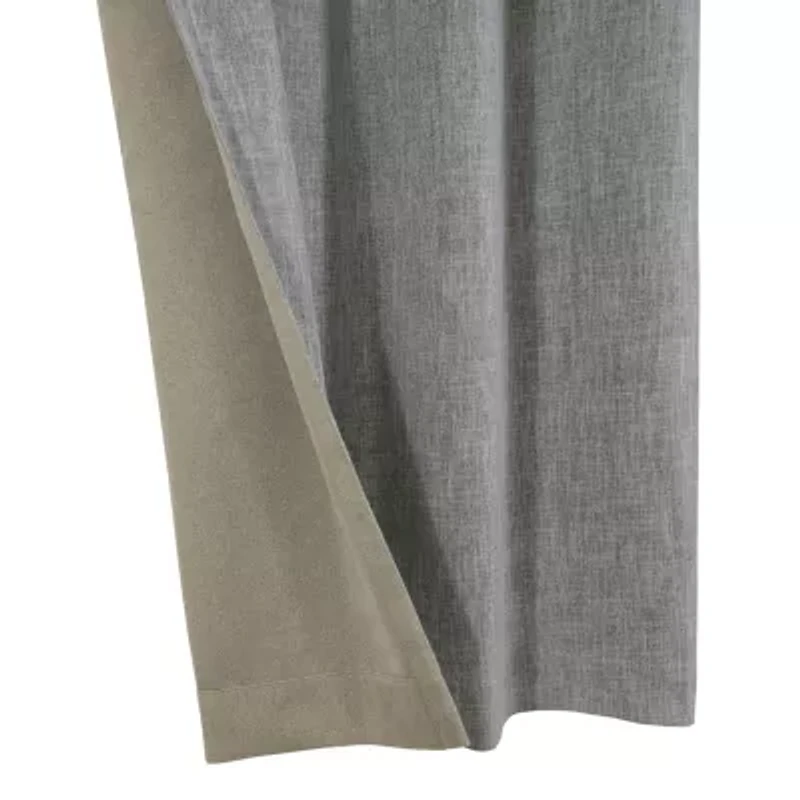Thermaplus Duo Vice Versa Grommet Top 100% Blackout Single Curtain Panel